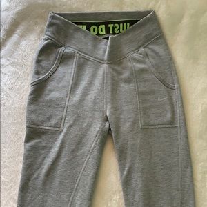 Light gray Nike joggers
